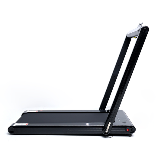 Fitti Folding Treadmill Running Machine Dual Display Screen for Home and Office Fitness Workout, 240 Lbs. Capacity