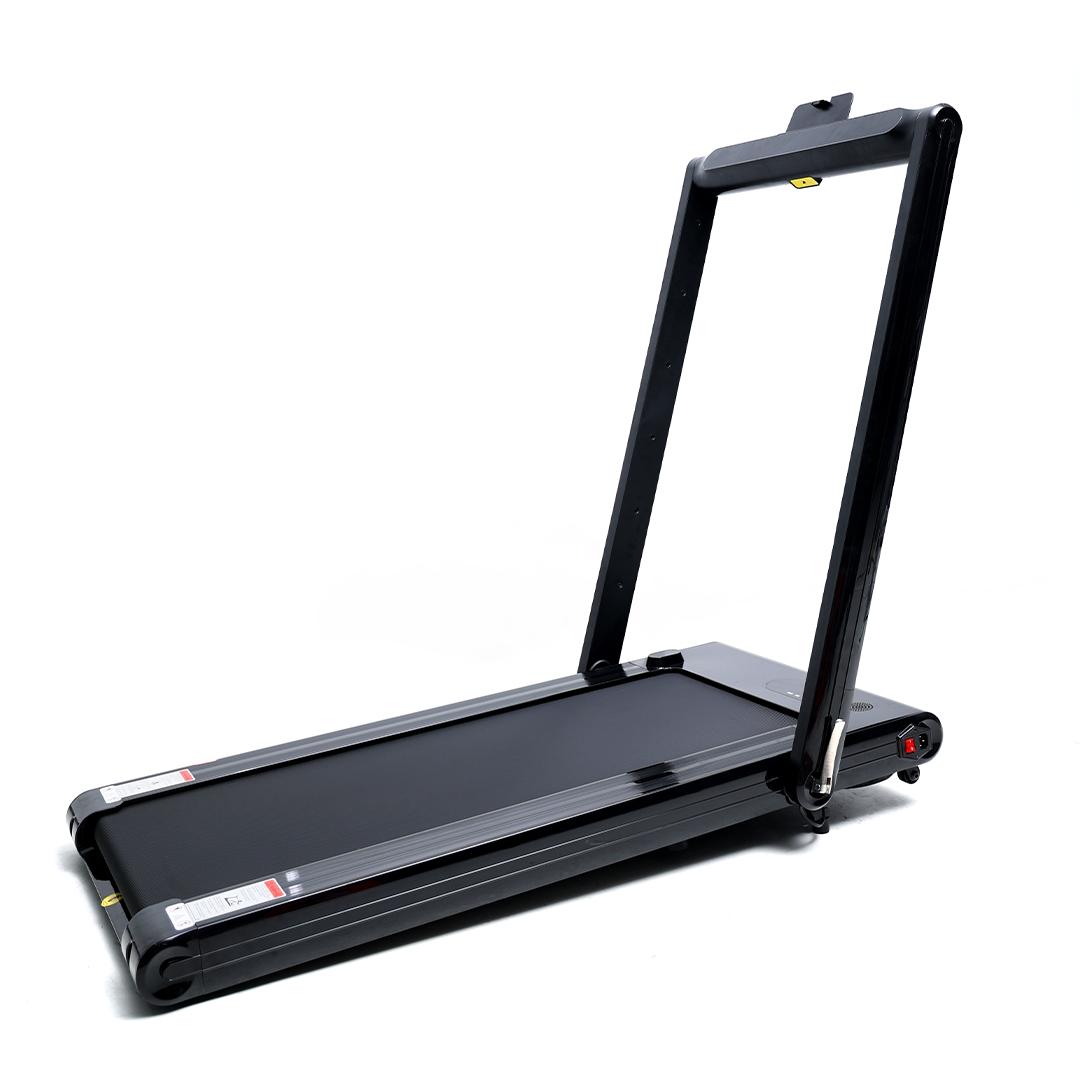 Fitti Folding Treadmill Running Machine Dual Display Screen for Home and Office Fitness Workout, 240 Lbs. Capacity